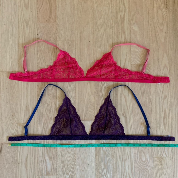 Set of 2 Lace Bralettes - Calvin Klein & BCBGeneration - Pink & Purple - Picture 2 of 3